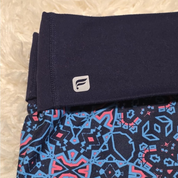 Fabletics Women’s Size Patterned Blue Leggings EUC - Picture 3 of 8